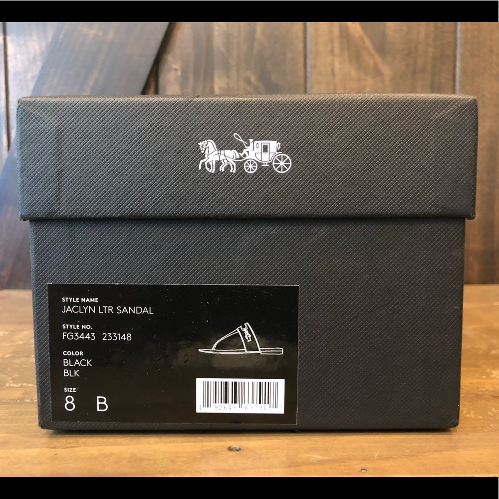 NWT Authentic Coach Jaclyn Leather Sandal - Picture 7 of 8